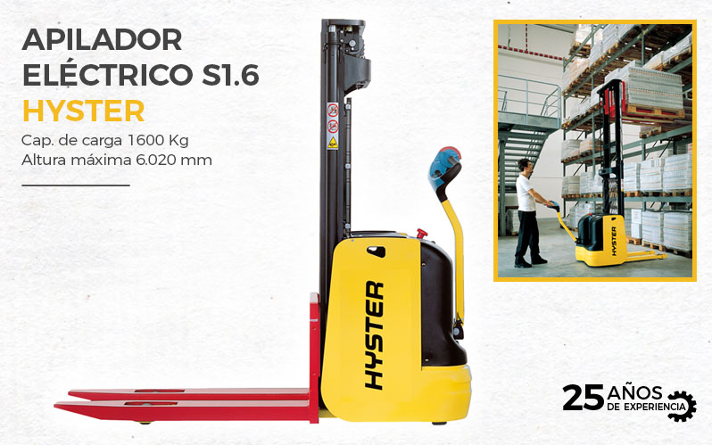 Apilador eléctrico para hombre caminando Hyster S1.0E-S1.6