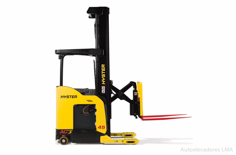 Apilador Reach con pantógrafo para pasillo angosto Hyster N35-45ZRS