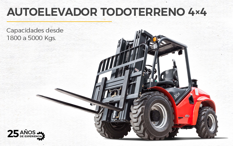 Autoelevador Todoterreno 4×4 Samuk FD18T-FD35T