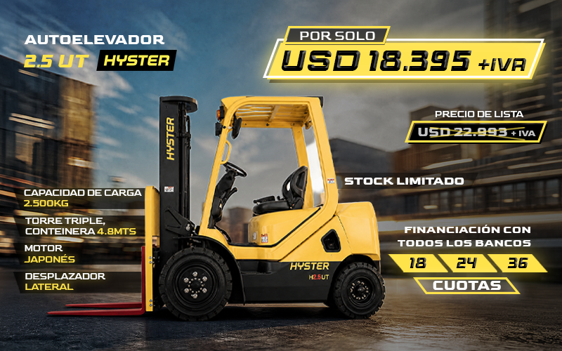 Autoelevador contrabalanceado de combustión interna Hyster H2.0-3.5UT